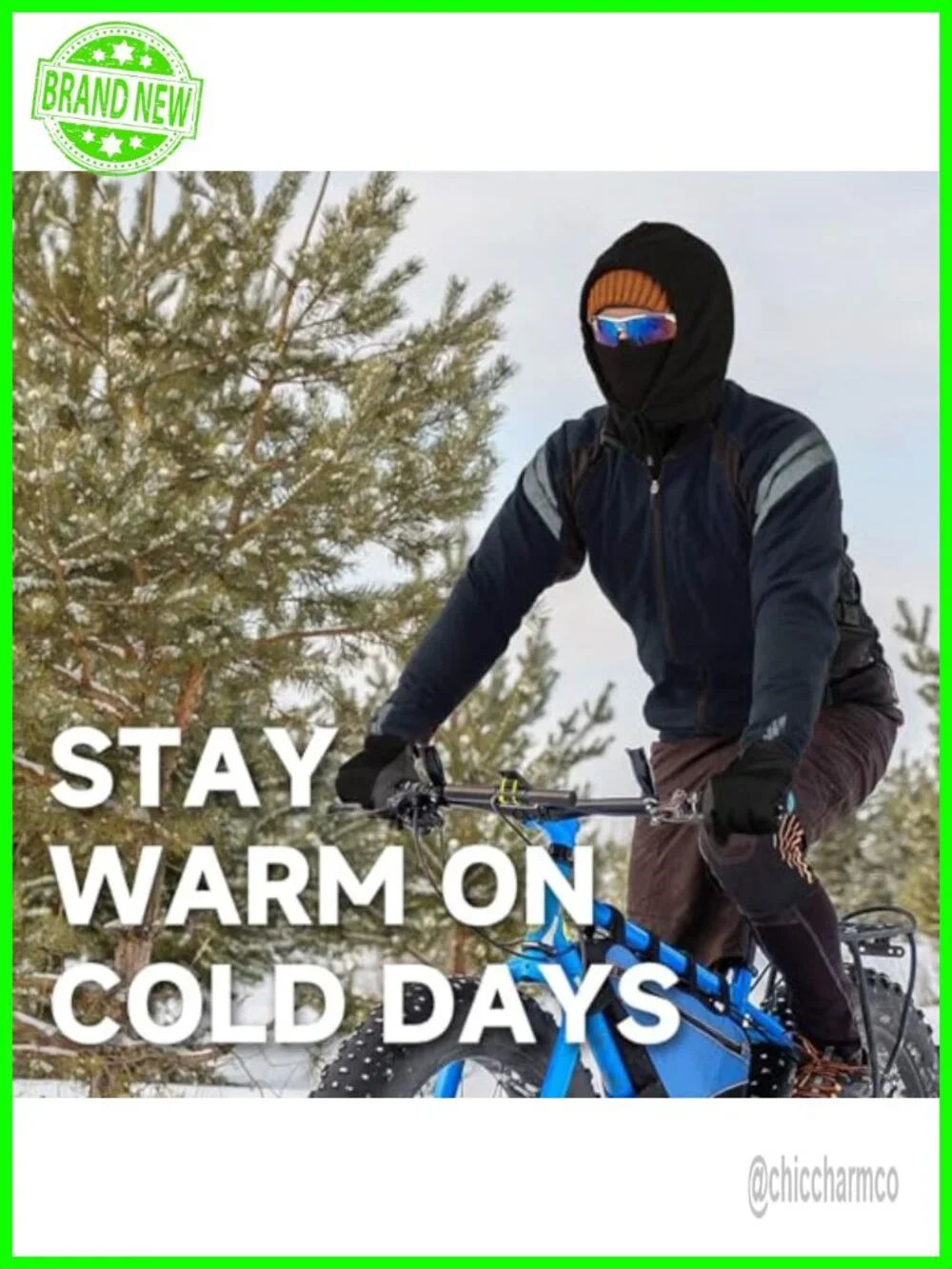 Polar Fleece Balaclava & Touchscreen Gloves Set for Skiing